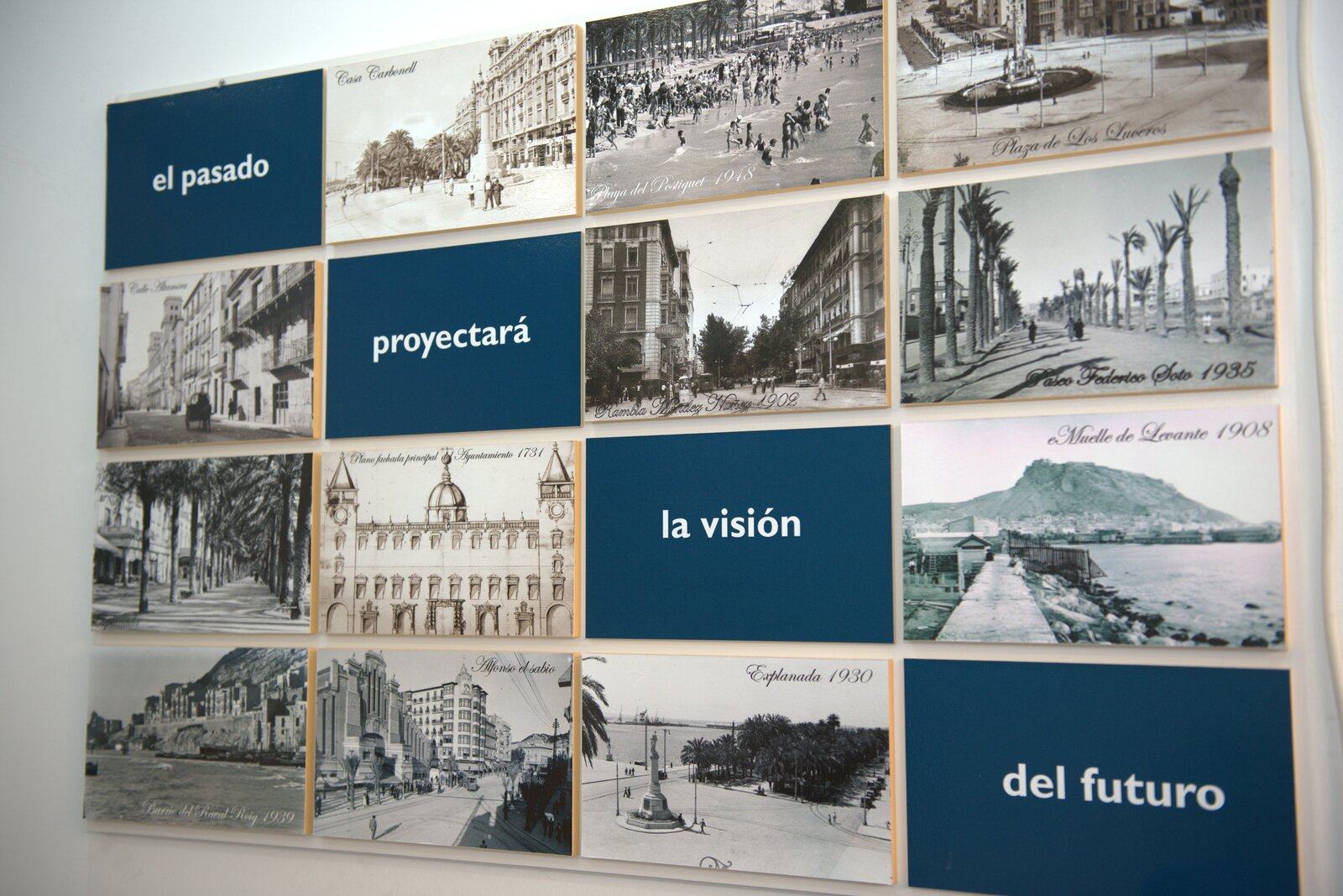 Historic mural of Alicante in the WeLegal office — the past shapes the vision of the future