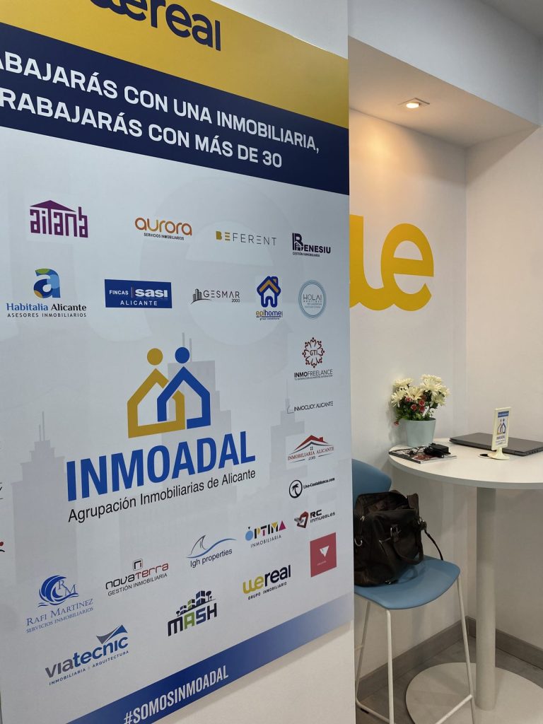 INMOADAL panel, Alicante Real Estate Association, in the Wereal office